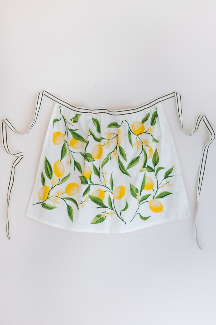 handmade apron made from kitchen towel