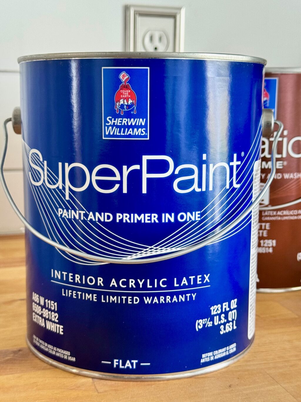 super paint from sherwin williams for painted ceiling project