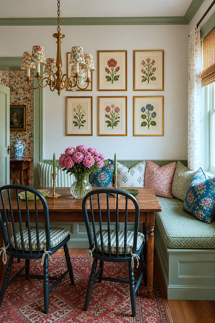 decorating with botanical prints ideas