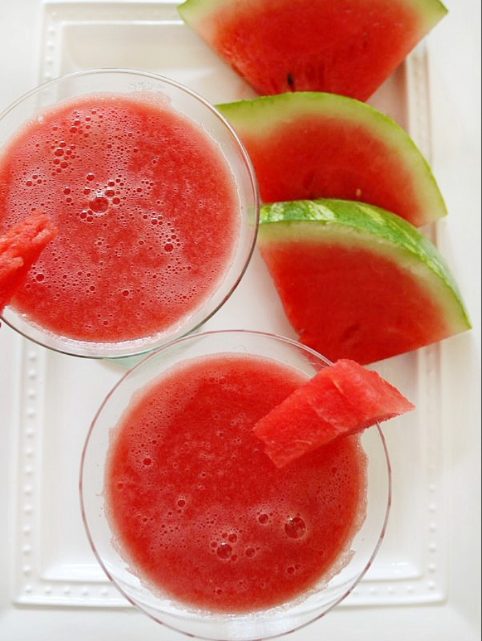 Fresh watermelon cocktail
