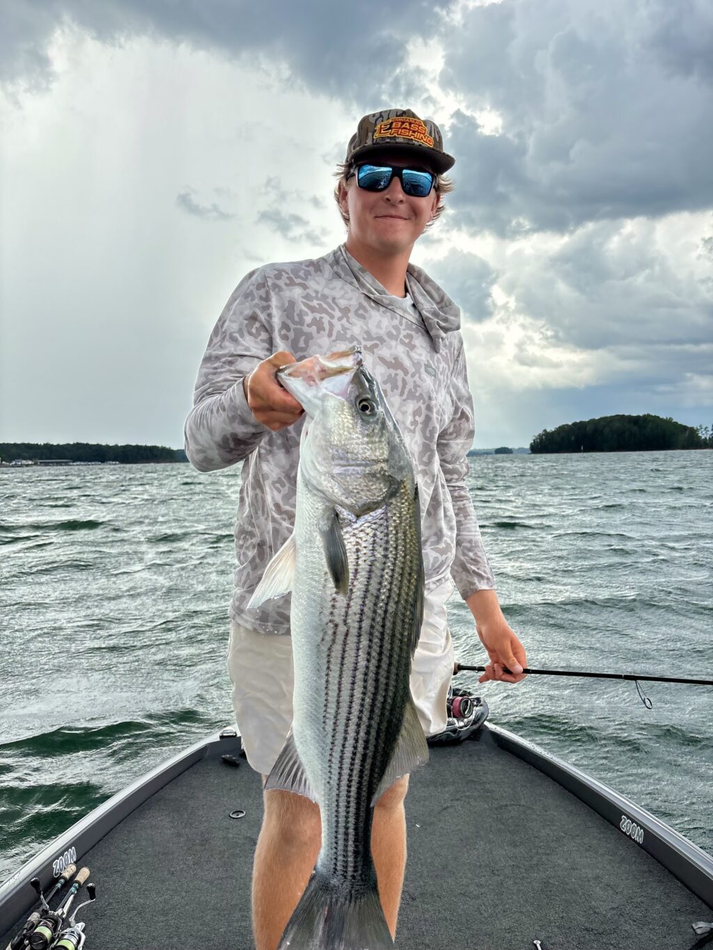 College bass fishing tournament catch