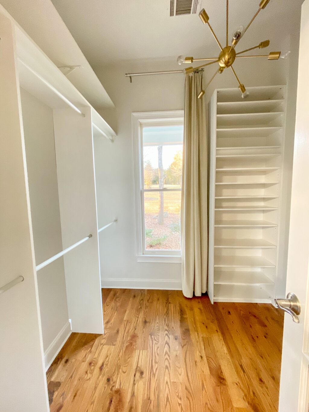 empty master closet