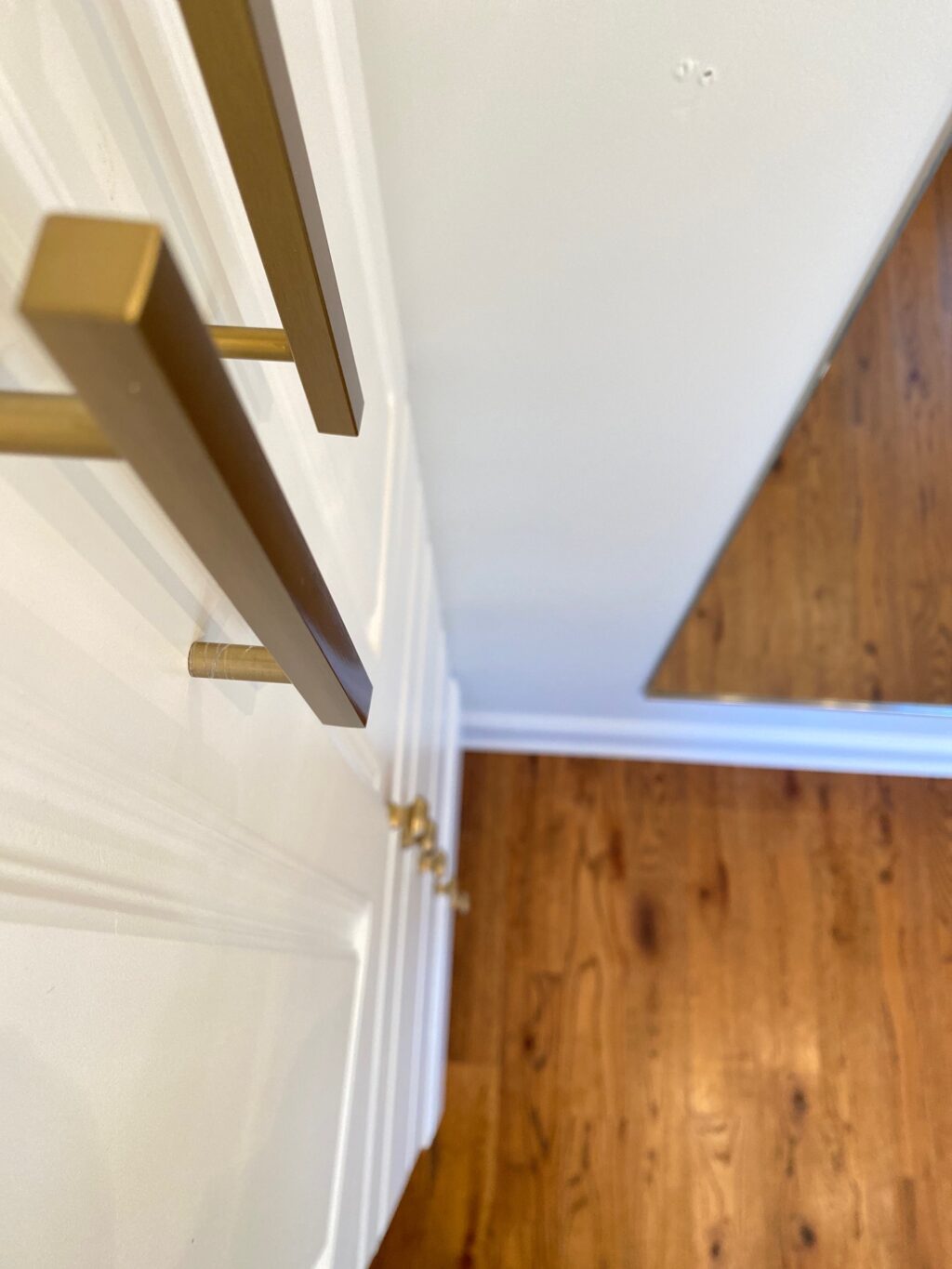 hardware upgrade in master closet